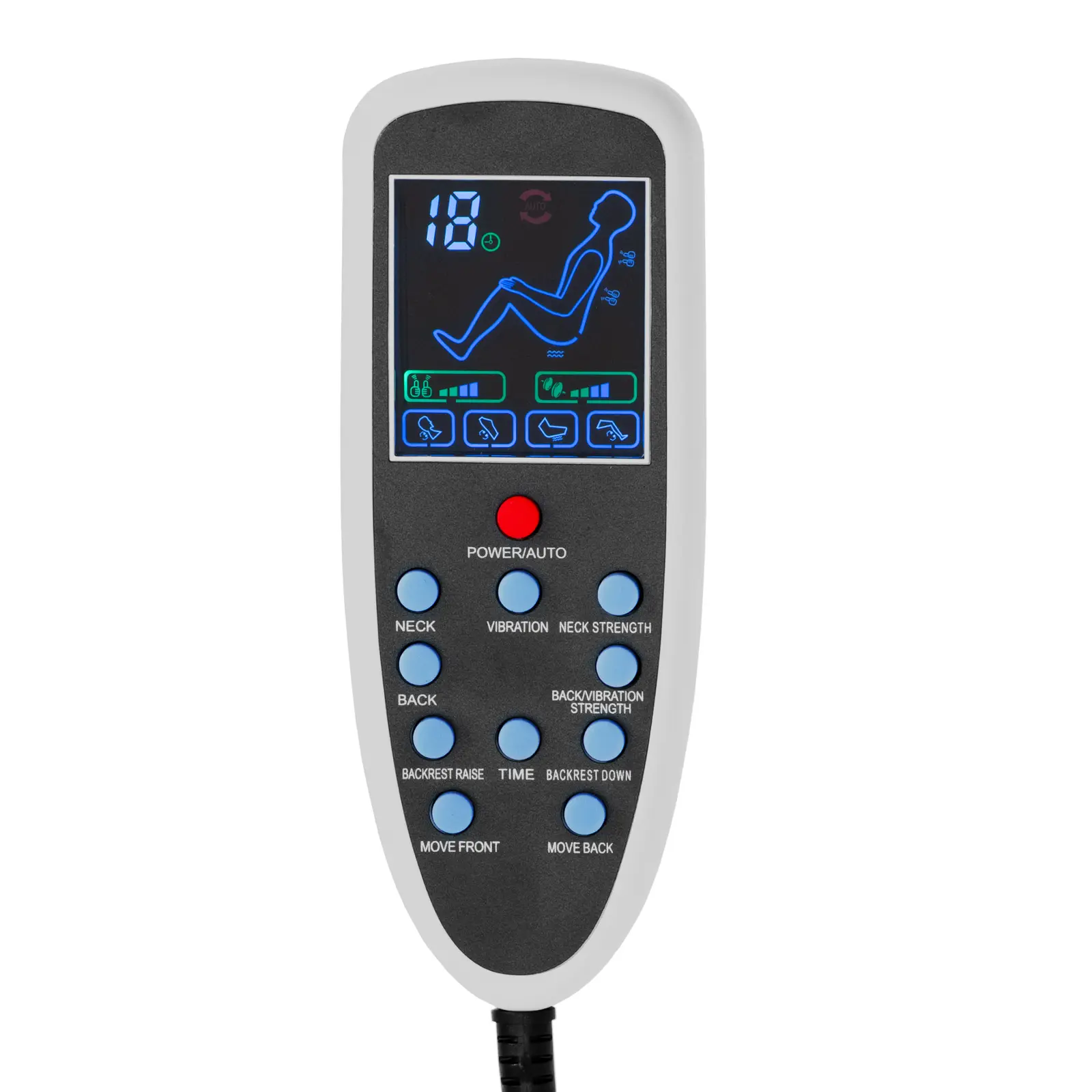 Elektrické pedikérské křeslo - s osvětlenou vaničkou na nohy a masážními funkcemi - 105 W - 150 kg - béžová (Napájecí kabel: 1 m)
