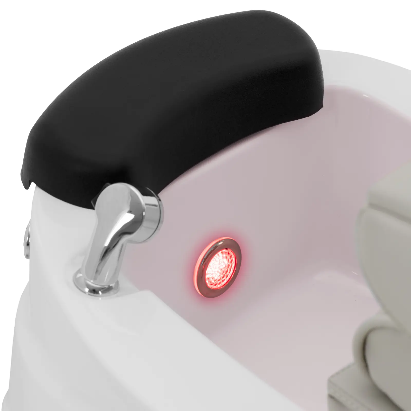 Elektrické pedikérské křeslo - s osvětlenou vaničkou na nohy a masážními funkcemi - 105 W - 150 kg - béžová (Jmenovitý výkon: 105 W)