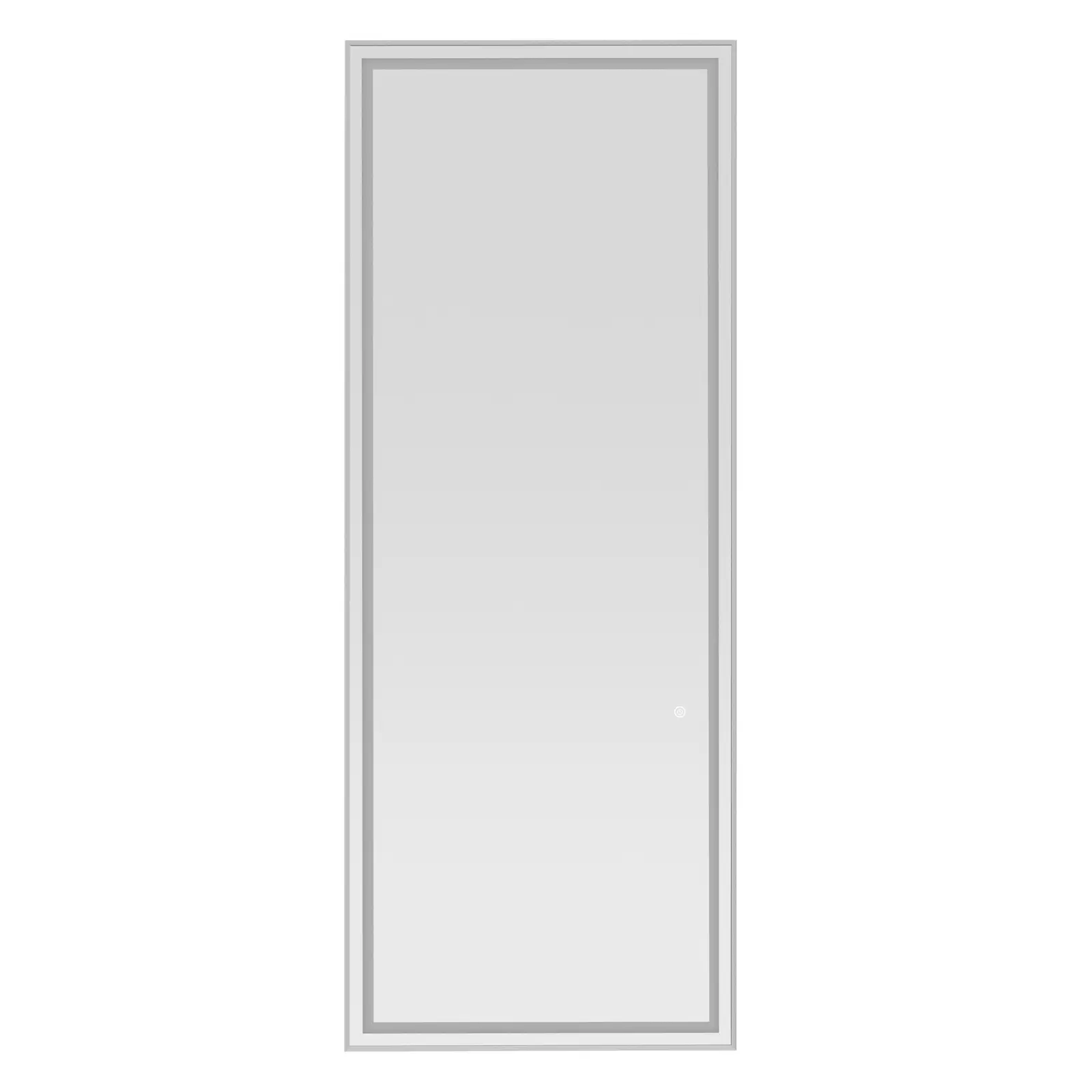 Salon Mirror - LED lighting - extra thin - rectangular - silver - 180 x 70 cm