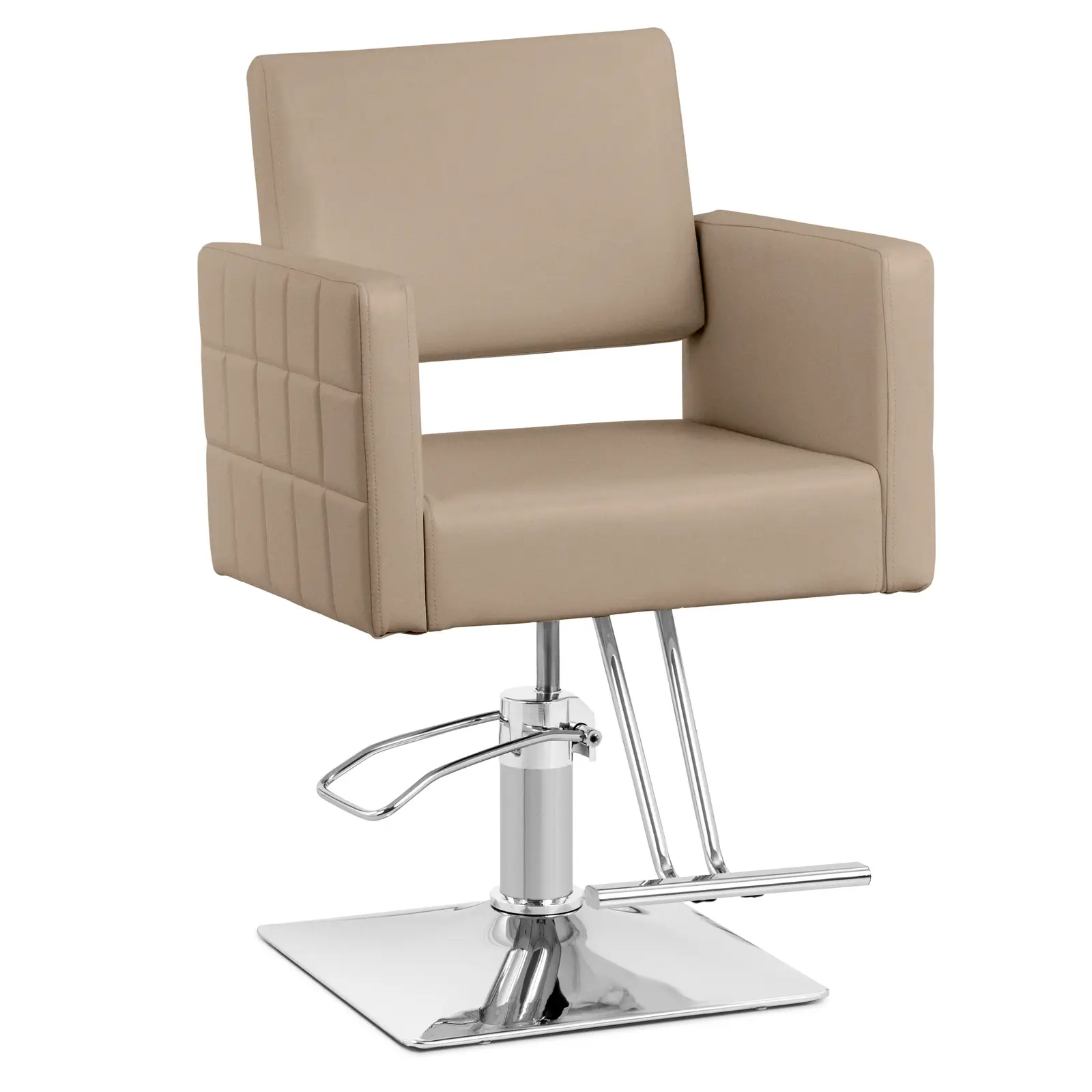 B-Ware Friseurstuhl Ribbleton mit Fußstütze - Sitzhöhe 49 - 63 cm - 150 kg - beige - Produktbild