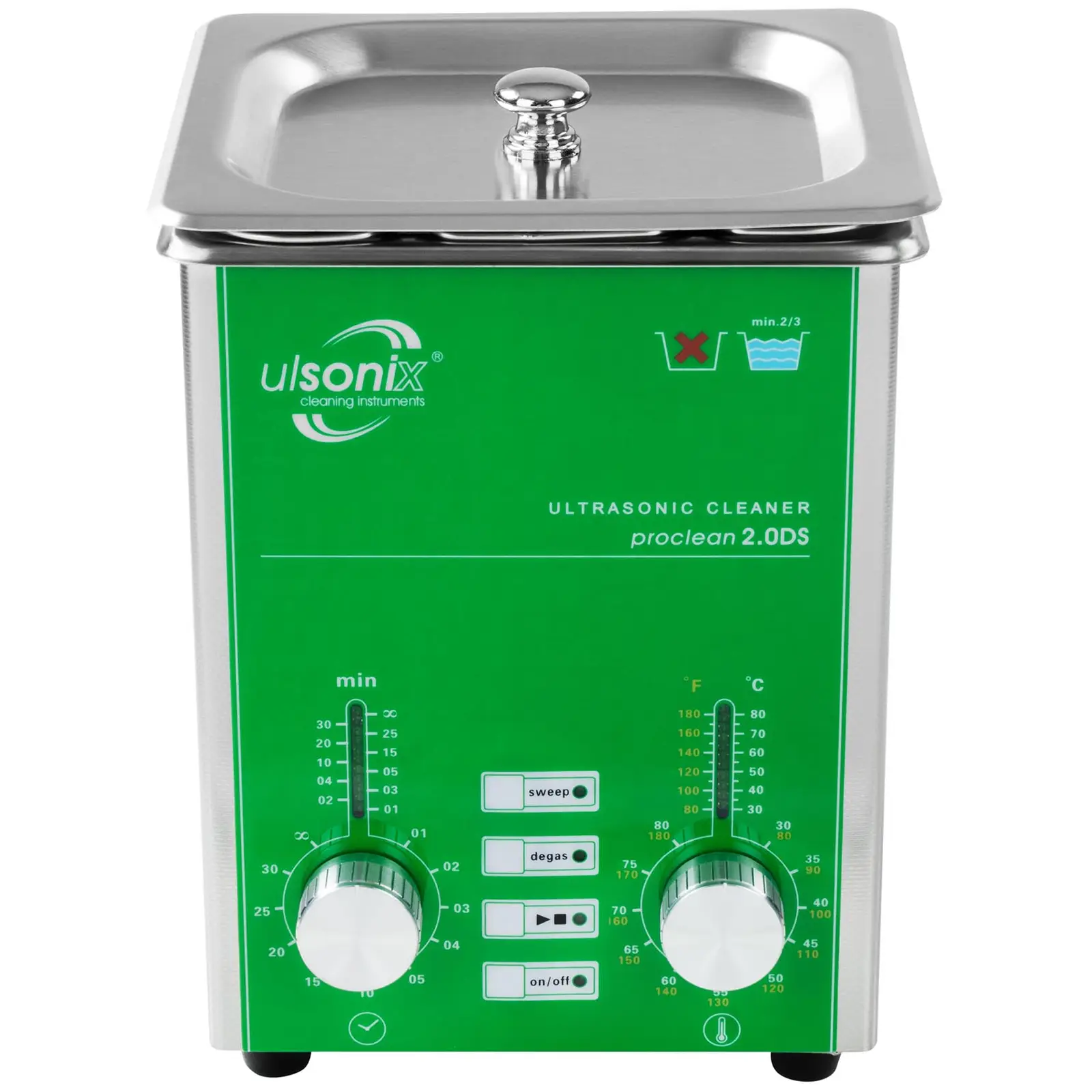 Myjka ultradźwiękowa - 2 litry - 80 W - Degass - Sweep