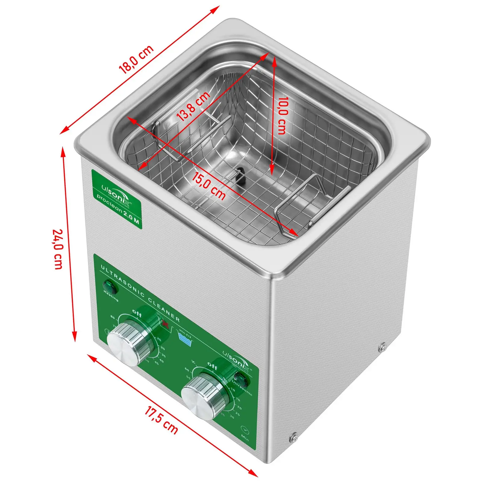 Limpiador ultrasonidos - 1,5 Litros