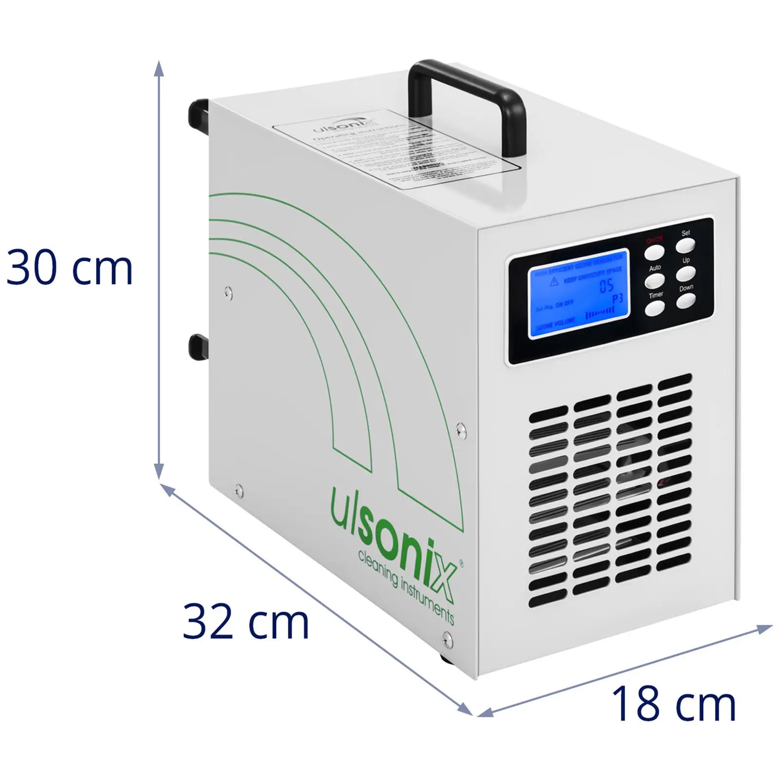 Générateur d’ozone - 15 000 mg/h - 160 W - Numérique (Puissance acoustique: 75 dB)