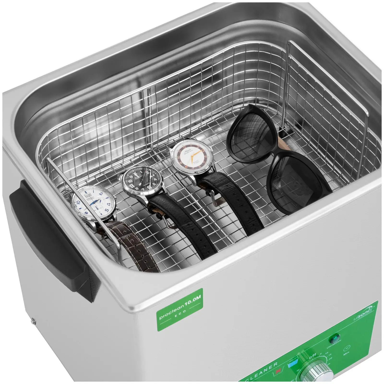 Ultrazvuková čistička - 10 l - 40 kHz - 240 W (Držadla: Ano)