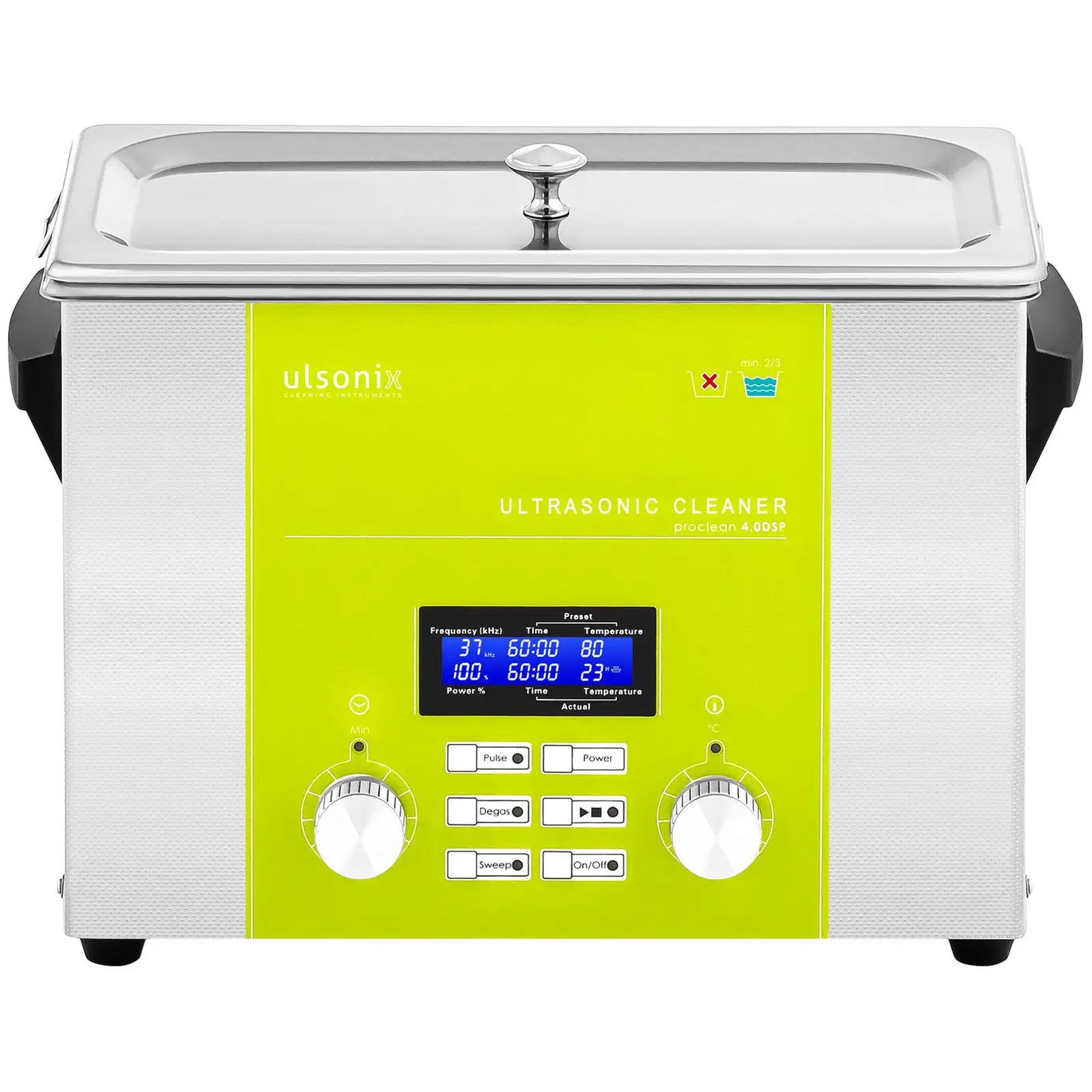 Ultralydvasker - 4 liter - degas - sweep - pulse