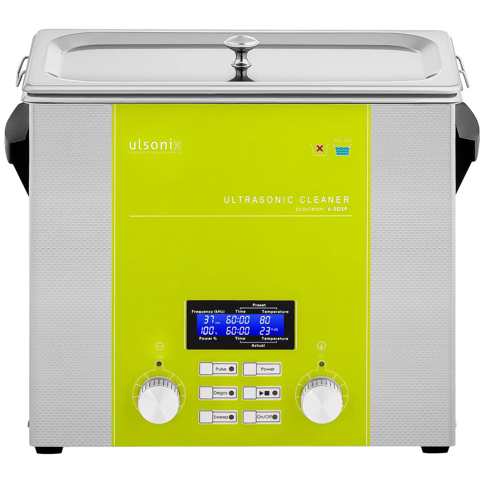 Ultralydvasker - 6 liter - degas - sweep - pulse