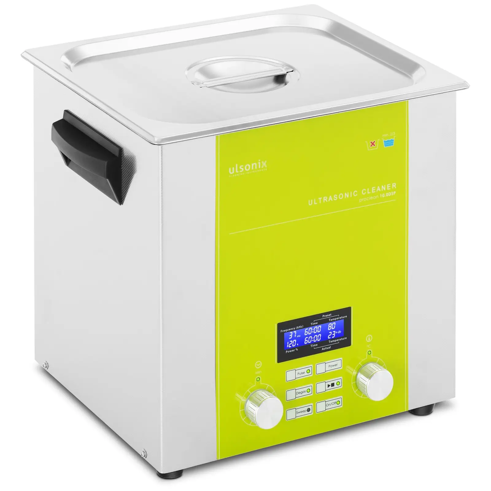Ultrazvuková čistička - 10 l - 37 kHz - 320 W - Degas - Memory - Sweep - Pulse