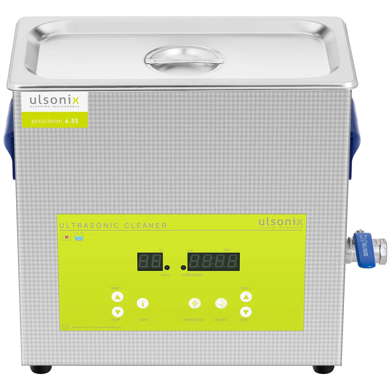 Ultrazvuková čistička - 6,5 l - 40 kHz - 180 W - Degas - Memory (Objem: 6.5 l)