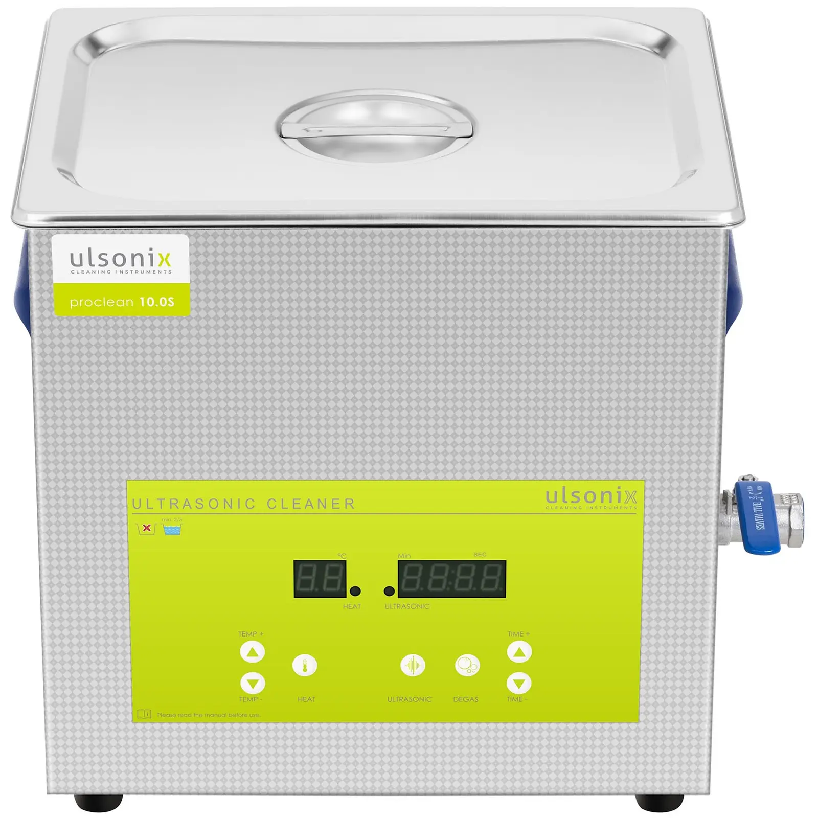 Ultrazvuková čistička - 10 l - 40 kHz - 240 W - Degas - Memory (Objem: 10 l)