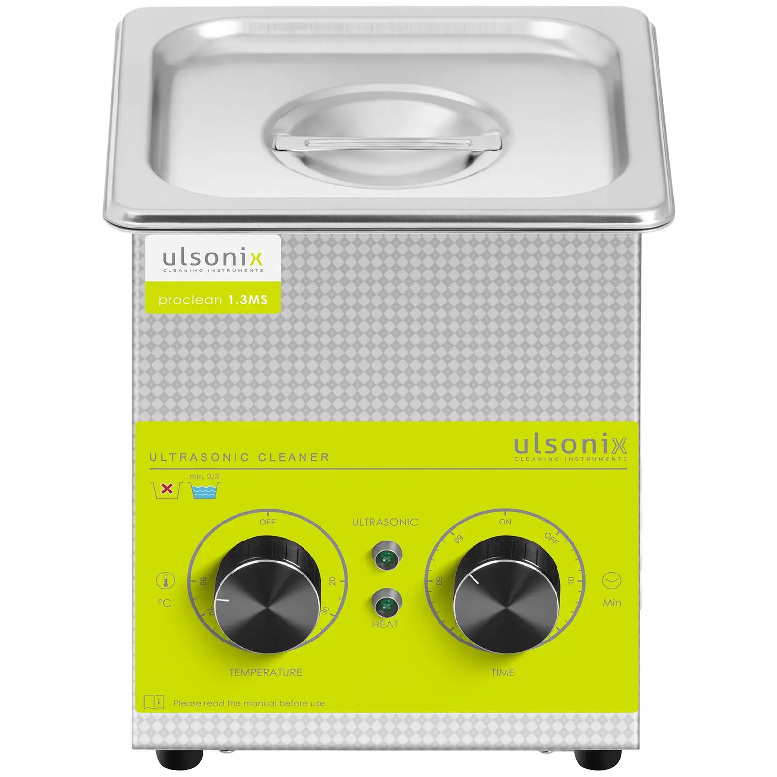 Ultrazvuková čistička - 1,3 l - 40 kHz - 60 W (Držadla: Ne)