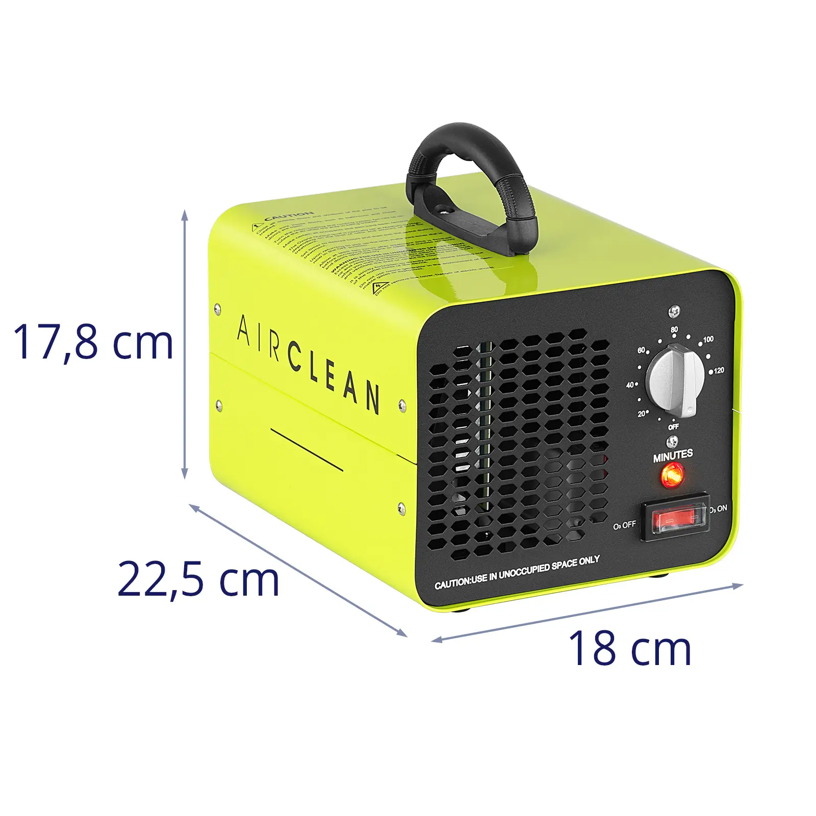 Générateur d’ozone - 10 000 mg/h- 98 W (Puissance acoustique: 75 dB)