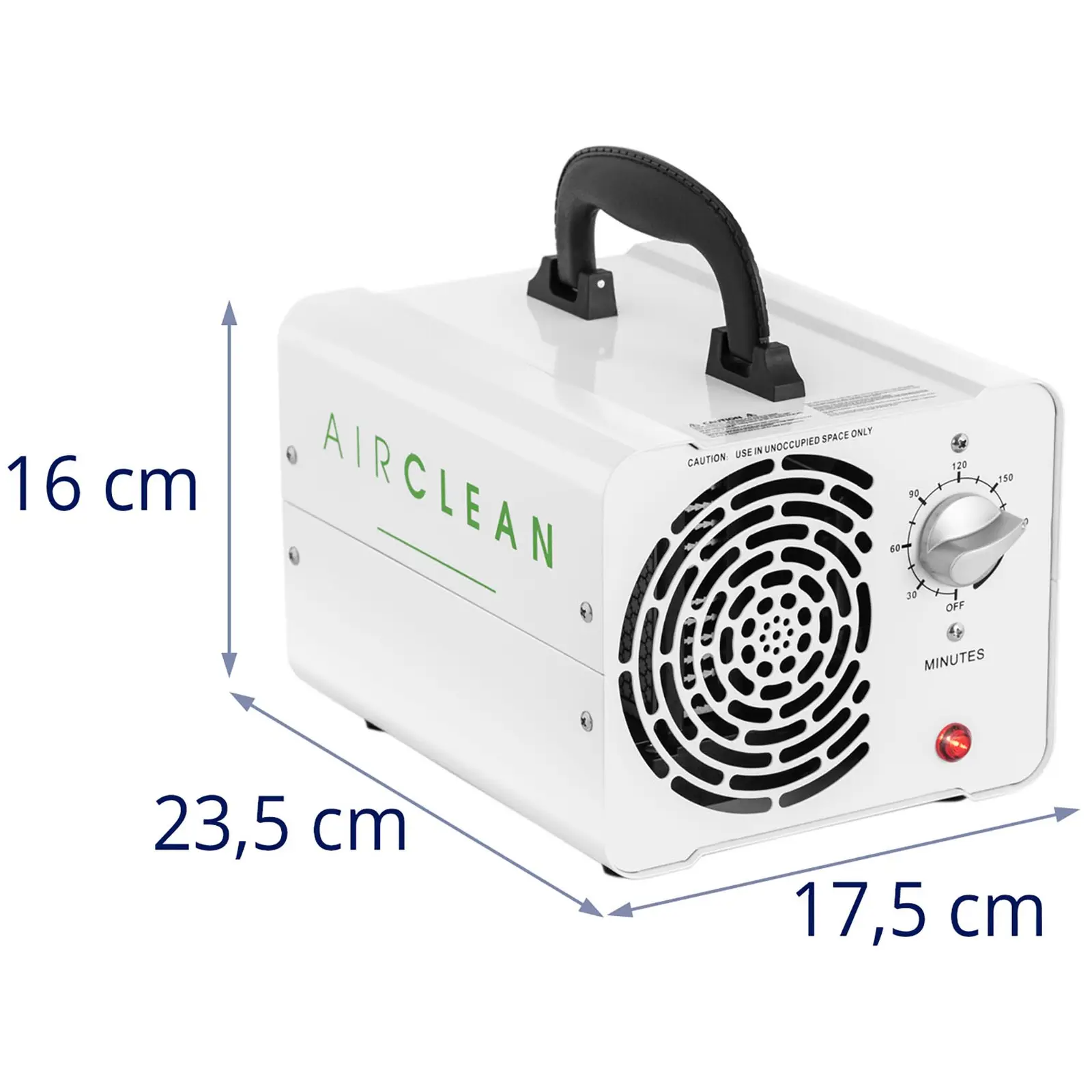 Generatore di ozono portatile - 10.000 mg/h - 100 W - Timer 180 min