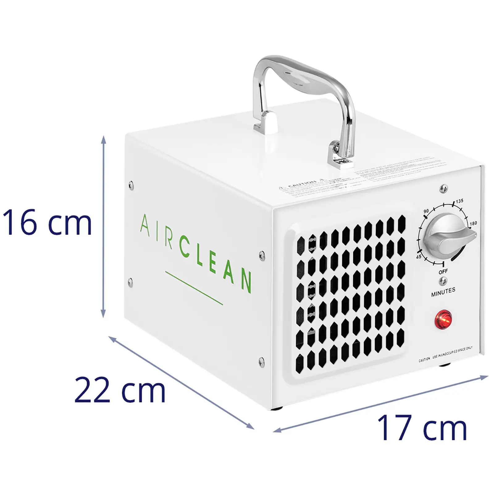 Ozonový generátor - 7 000 mg/h - 80 W - časovač do 180 min
