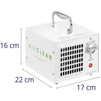 Ozongenerator - 7.000 mg / h - 80 W - timer 180 min