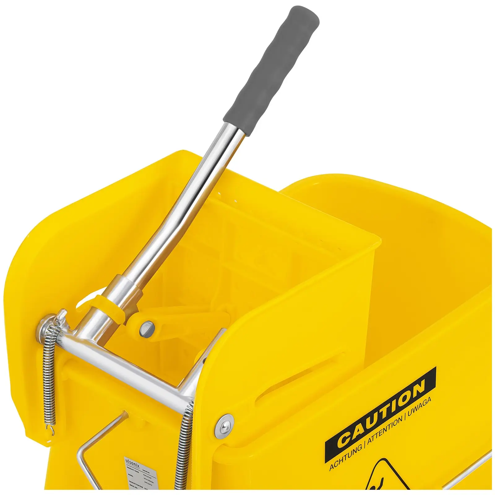 Úklidový vozík - s lisem na mop - 20 L (Materiál: Plast)