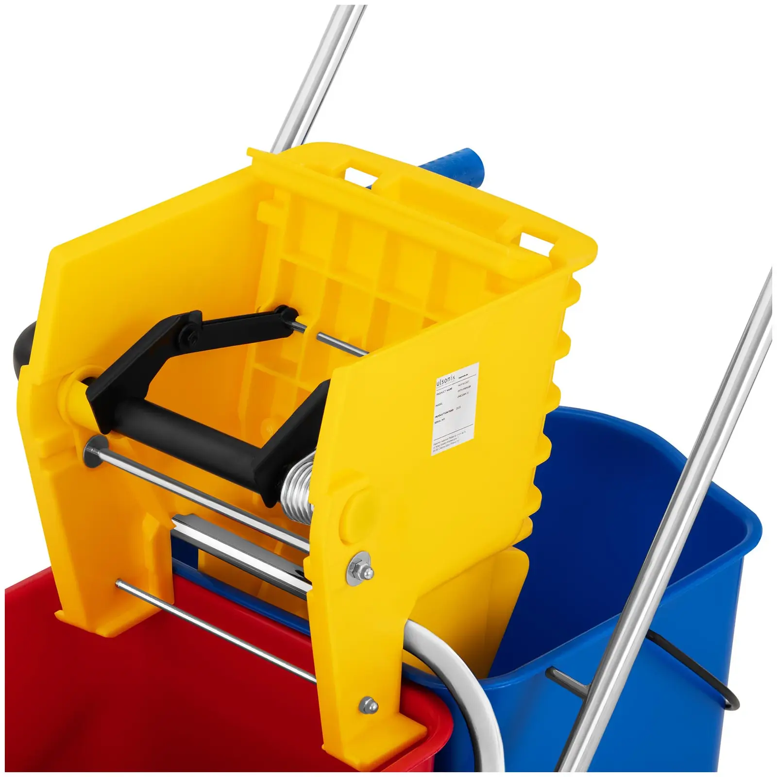 Rengøringsvogn med moppepresse - 2 spande - 48 l (Kapacitet: 48 l)