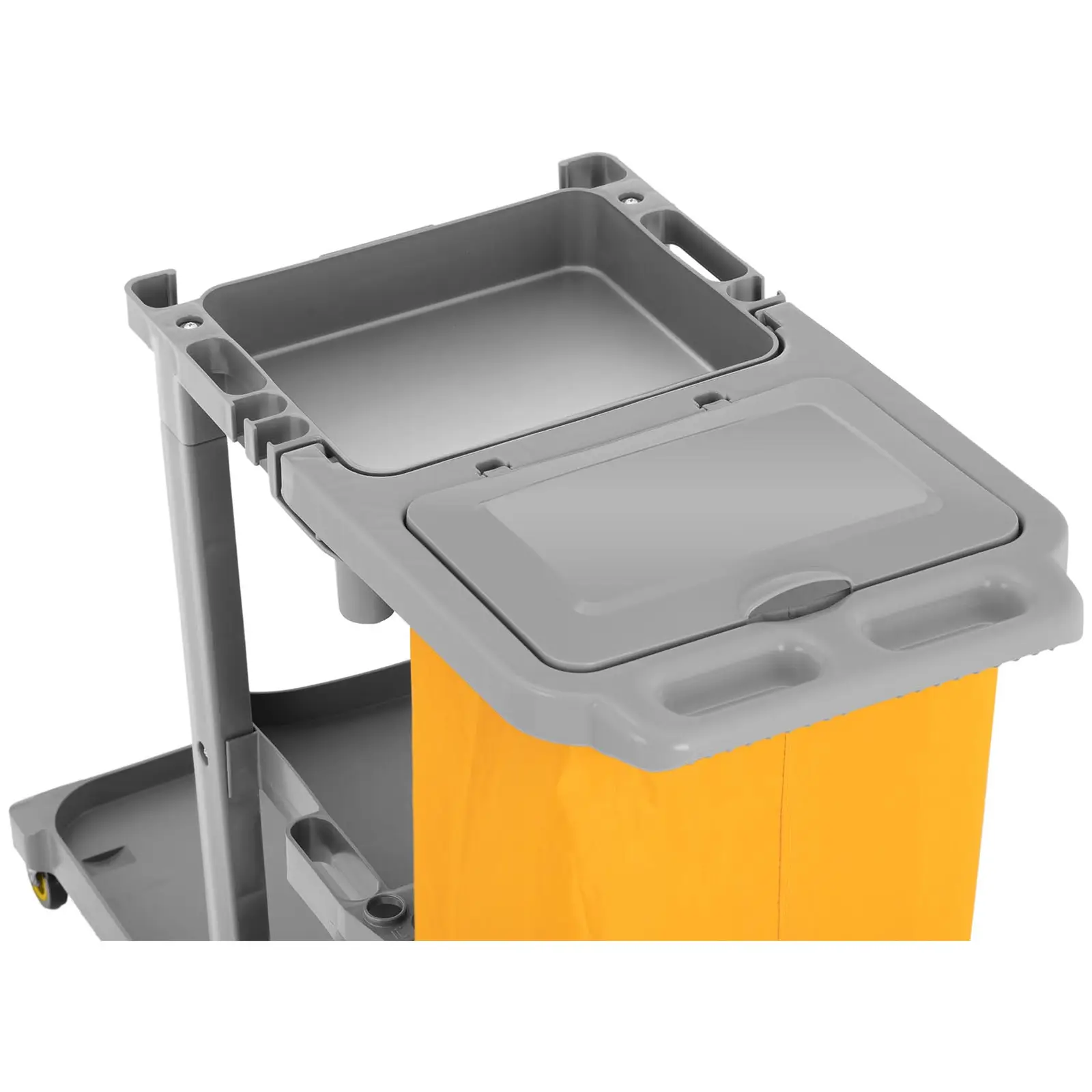 Úklidový vozík - s pytlem na prádlo a krytem (Materiál: Plast)