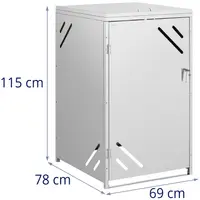 Bin Storage Box - 240 L - diagonal air slots
