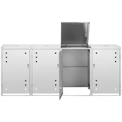 Mueble para cubos de basura - 4 x 240 L - Ranuras de ventilación