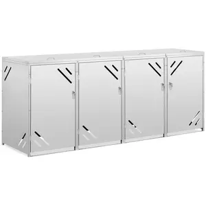 Mueble para cubos de basura - 4 x 240 L - ranuras de ventilación diagonales