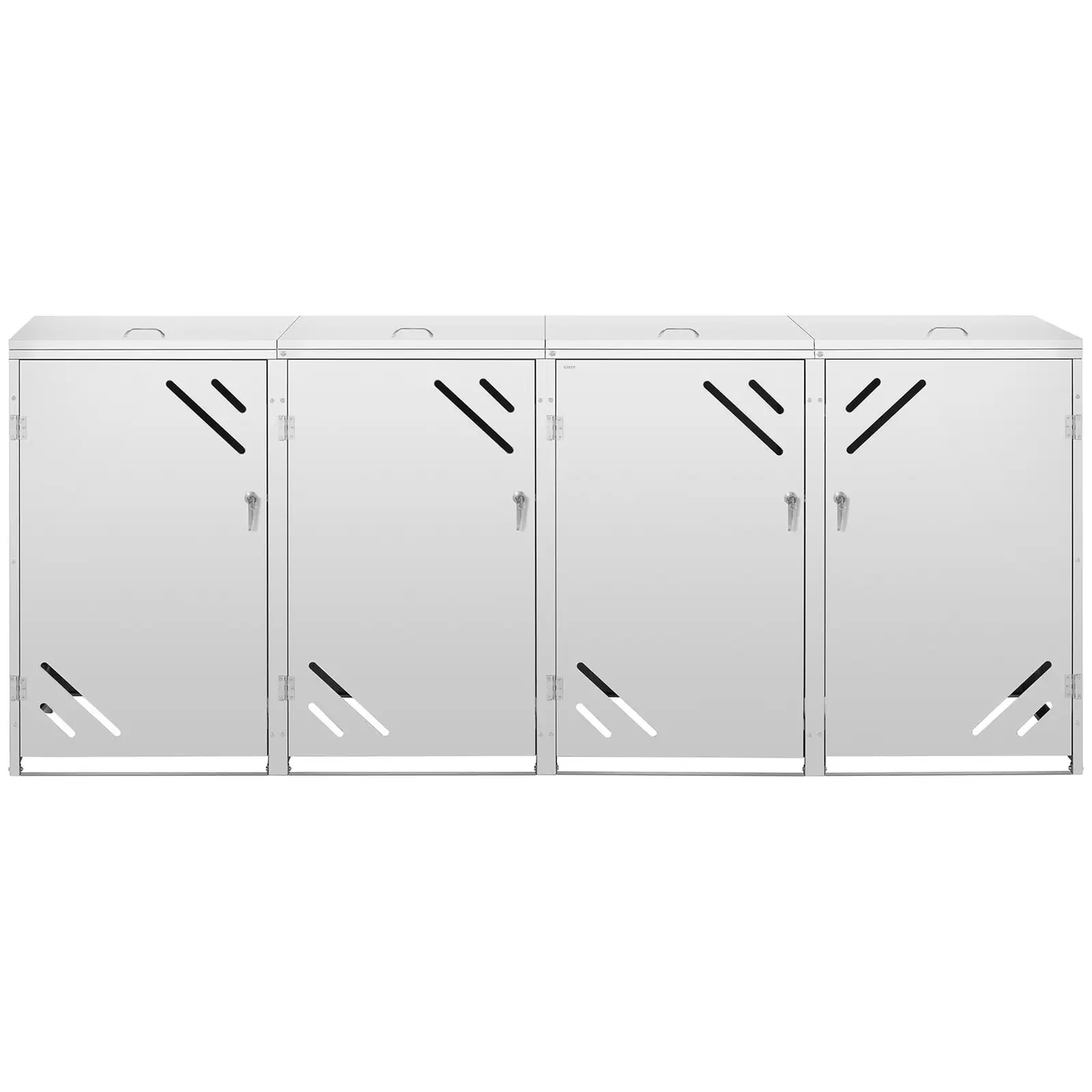 Кутия за съхранение на контейнери - 4 x 240 л - диагонални отвори за въздух