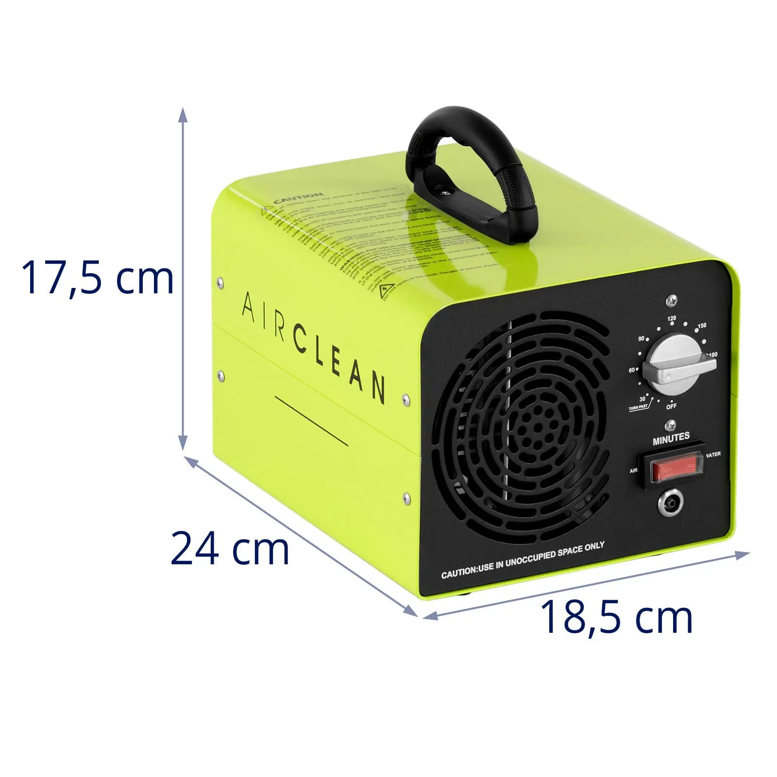 Ozonový generátor - 15 000 mg/h - 150 W - vodovodní přípojka (Ventilátor: 170 m³/h)