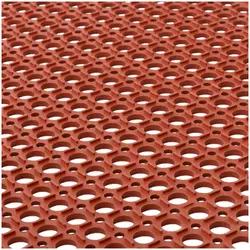 Ringgummimatta - 153 x 92 x 1 cm - Röd
