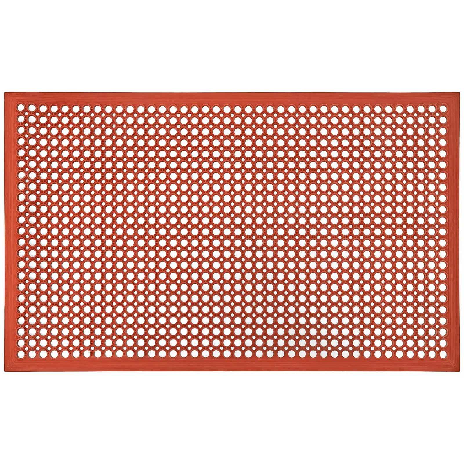 Ringgummimåtte - 153 x 92 x 1 cm - rød