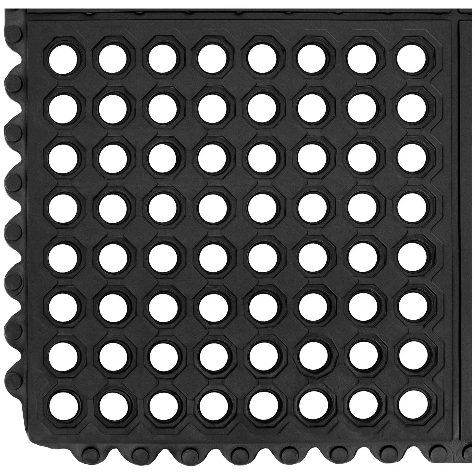 Connecteurs pour tapis en caoutchouc - Pour tapis annelé 10050276 - Lot de 100 (Matériau(x): Caoutchouc)