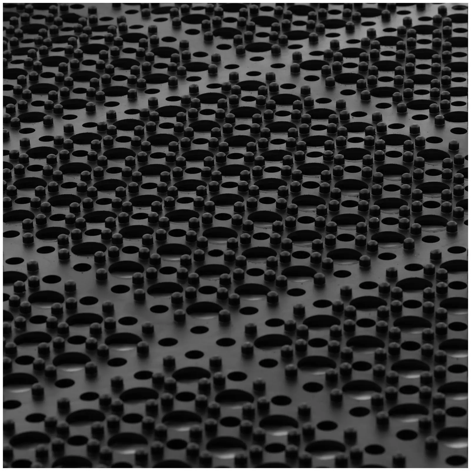Rubber mat - 100 x 100 x 1 cm - black