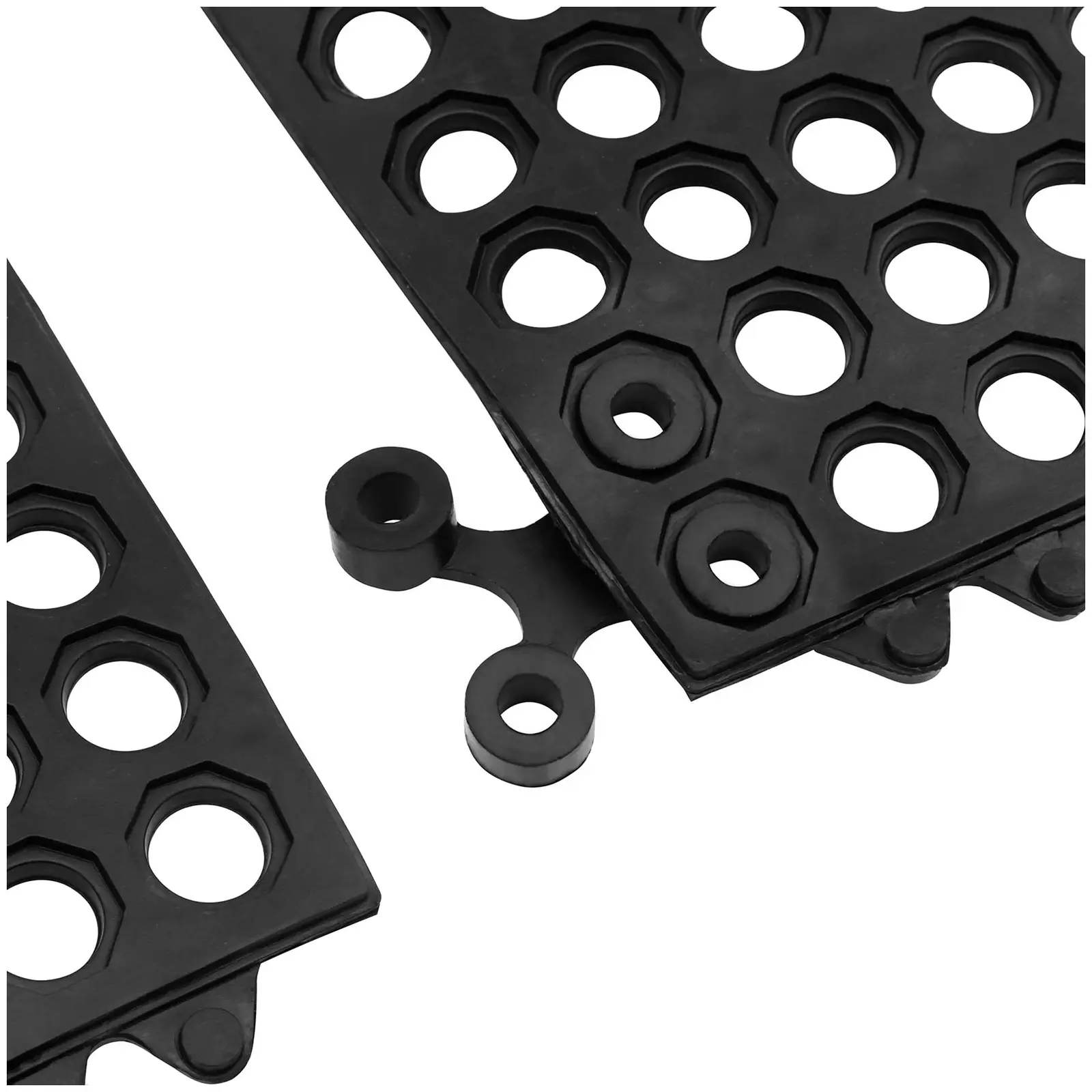 Attache de fixation - pour tapis en caoutchouc (Couleur(s): Noir)
