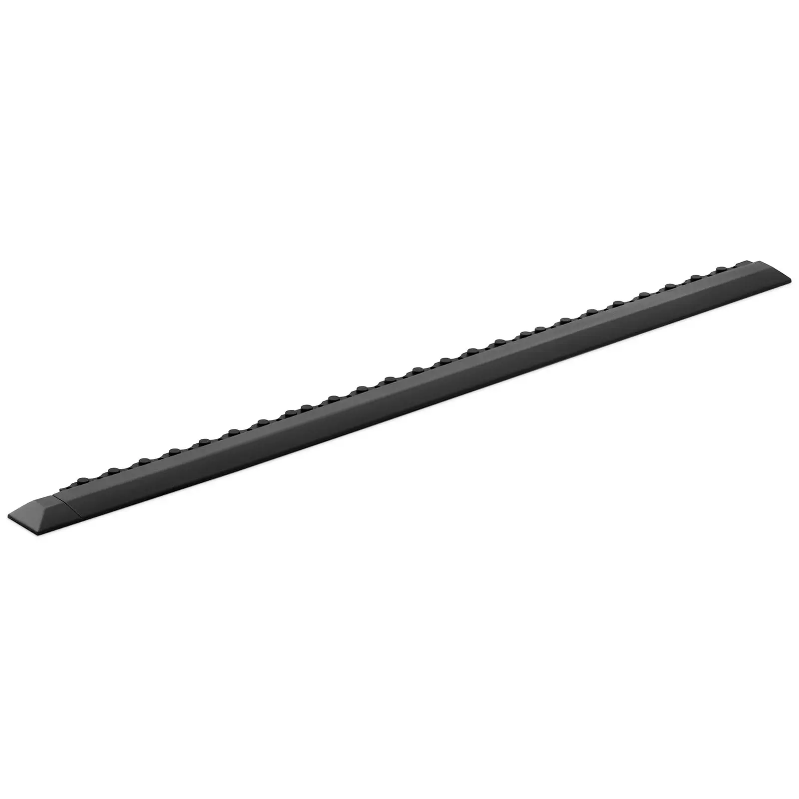 Baguette de fixation - Pour tapis annelé en caoutchouc 10050276 - 95 x 6 x 1 cm - Noir