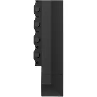 Záróprofil - gyűrűs gumiszőnyeghez 10050276 -  95 x 6 x 1 cm - fekete