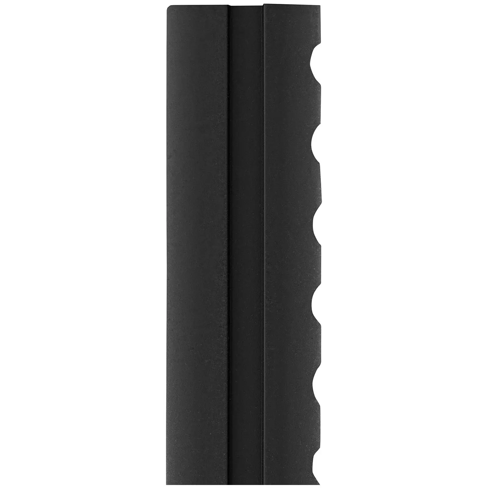 Baguette de fixation - Pour tapis annelé en caoutchouc 10050276 - 95 x 6 x 1 cm - Noir (Matériau(x): Caoutchouc)