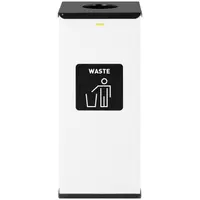 Caixote do lixo - 60 l - White - rótulo de resíduos não recicláveis