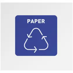 Odpadkový kôš - 60 l - biely - papier