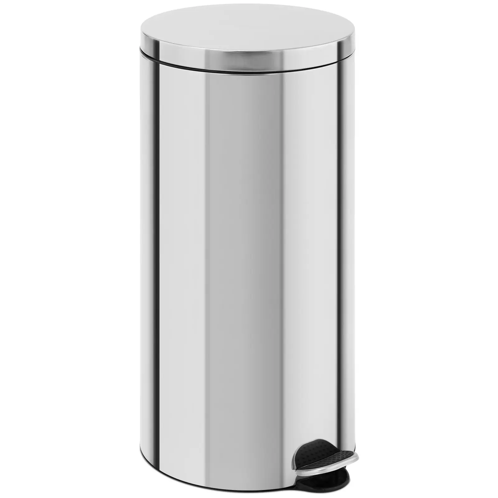 Pedal-skraldespand - 30 l - rustfrit stål