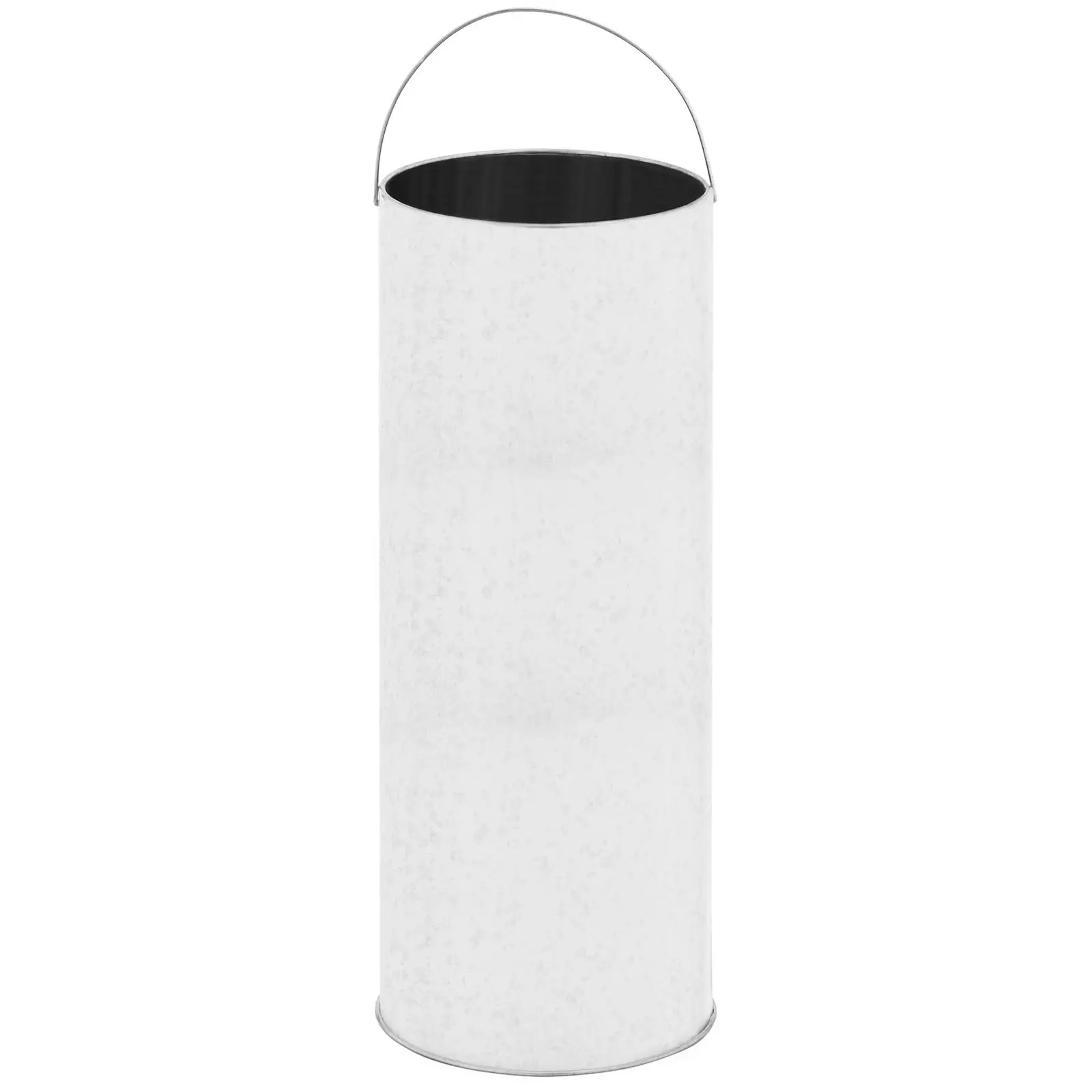 Poubelle inox - ronde - acier inoxydable/acier galvanisé - argent (Nombre de compartiments: 1)