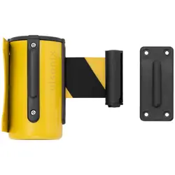 Wandbandcassette - geel/zwart - 2 m