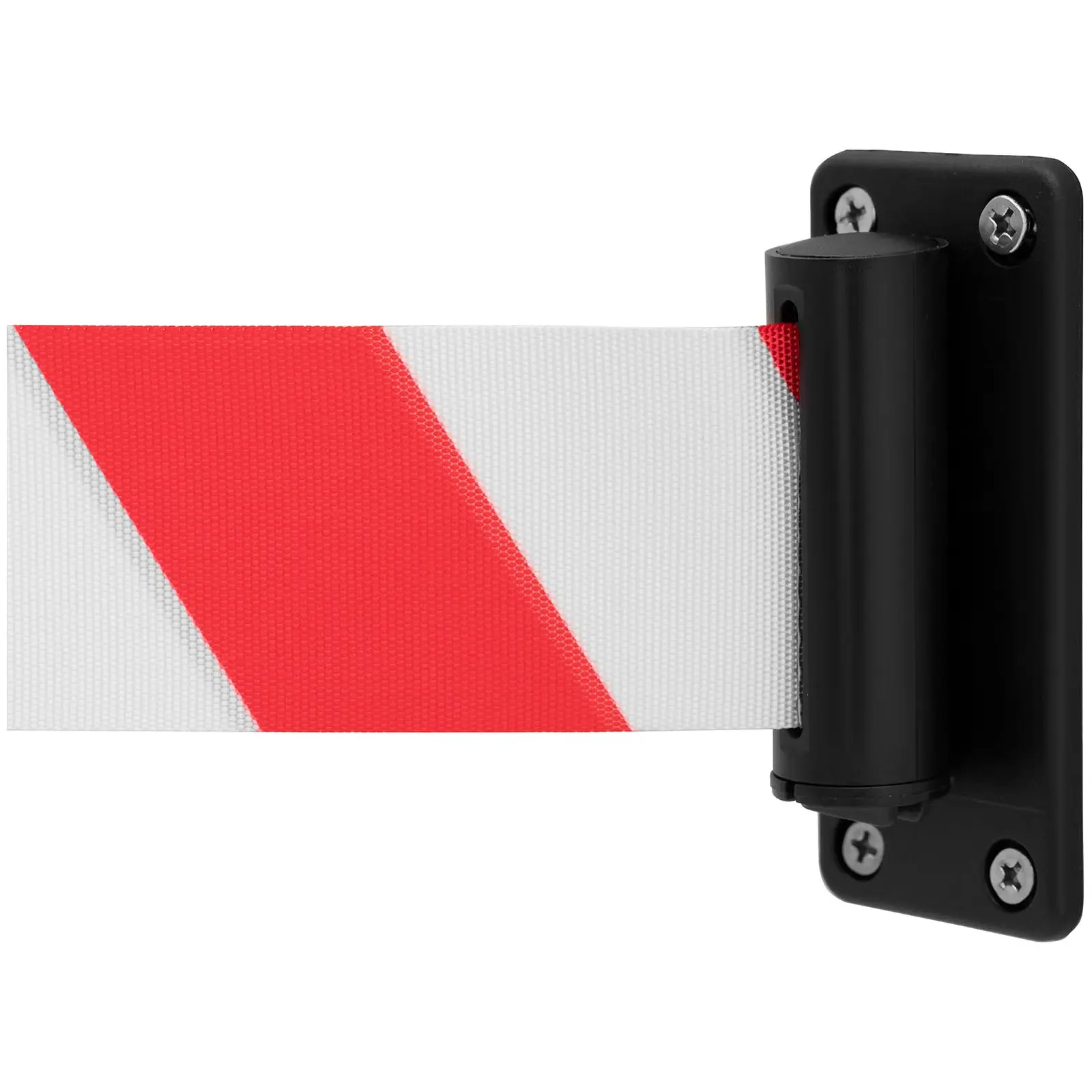 Wall Mounted Retractable Barrier - red/white - 2 m