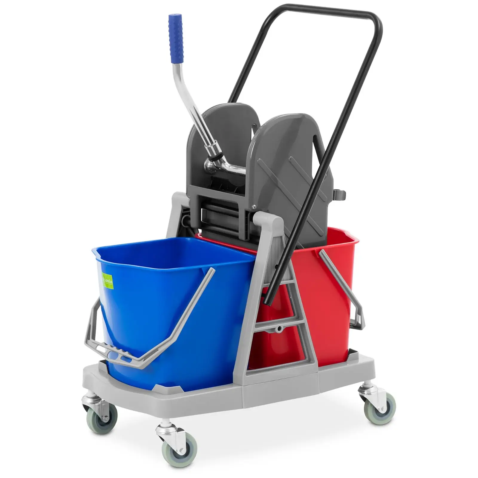 Cleaning Trolley - with press - 2 buckets - 2 x 17 L