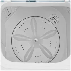 Mini-vaskemaskine - halvautomatisk - separat centrifuge - 5 kg - 280 W
