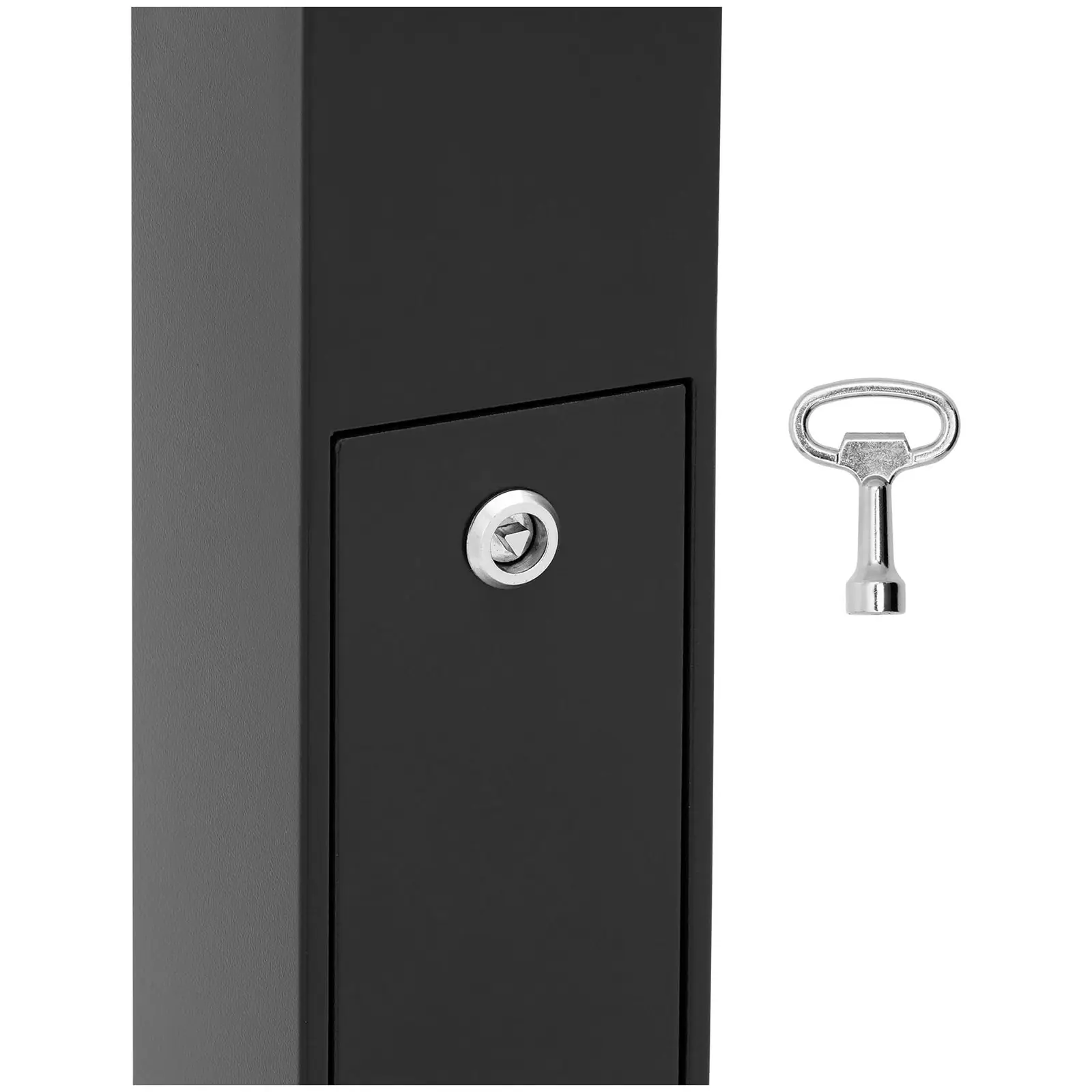 Stojanový popelník - do interiéru i exteriéru - uzamykatelný - 21,5 x 21,5 x 120,5 cm (Objem: 3.5 l)