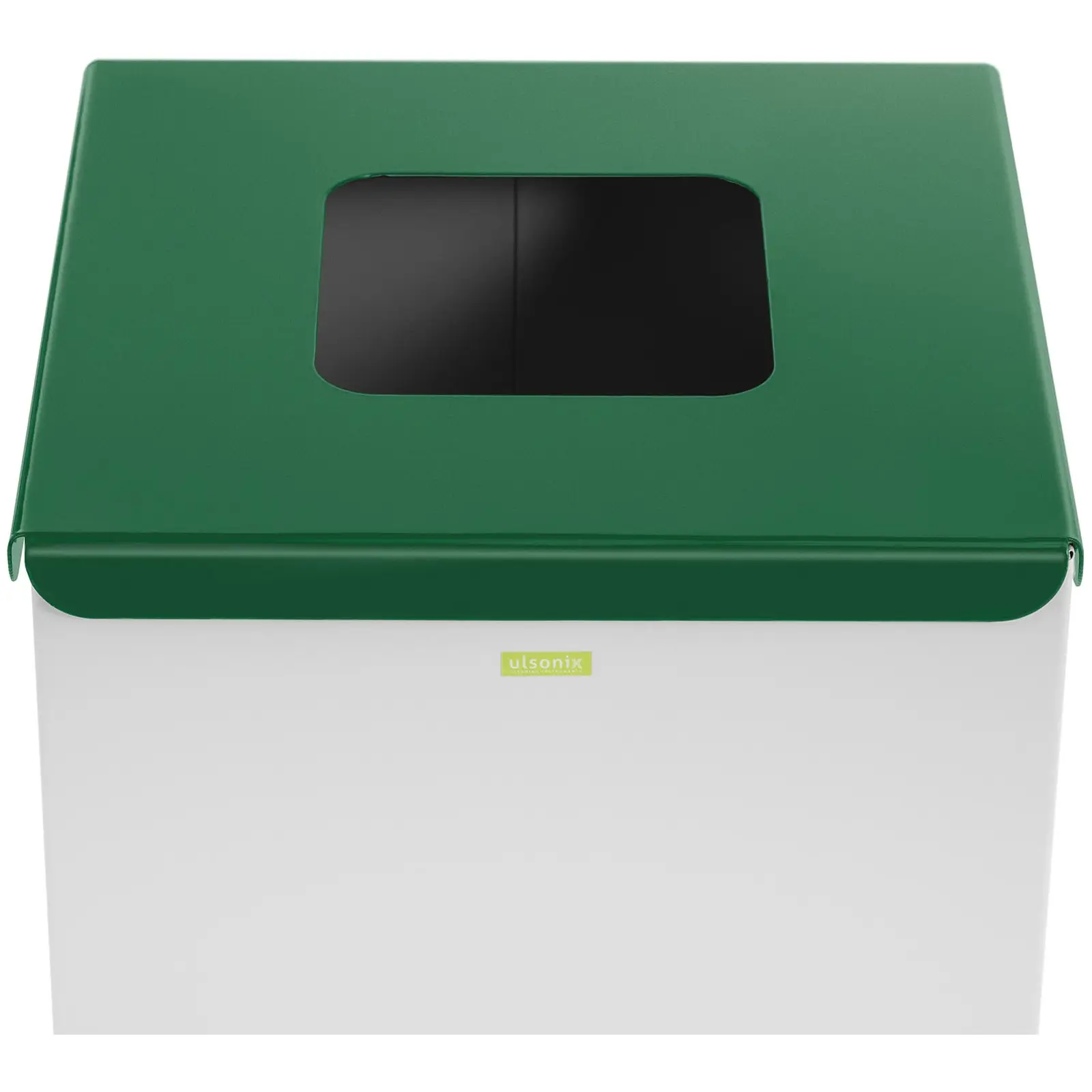 Odpadkový koš - 60 l - bílý - piktogram skla (Objem: 60 l)