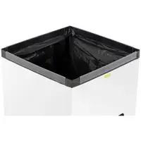 Cubo de basura - 60 L - blanco - etiqueta para otros residuos