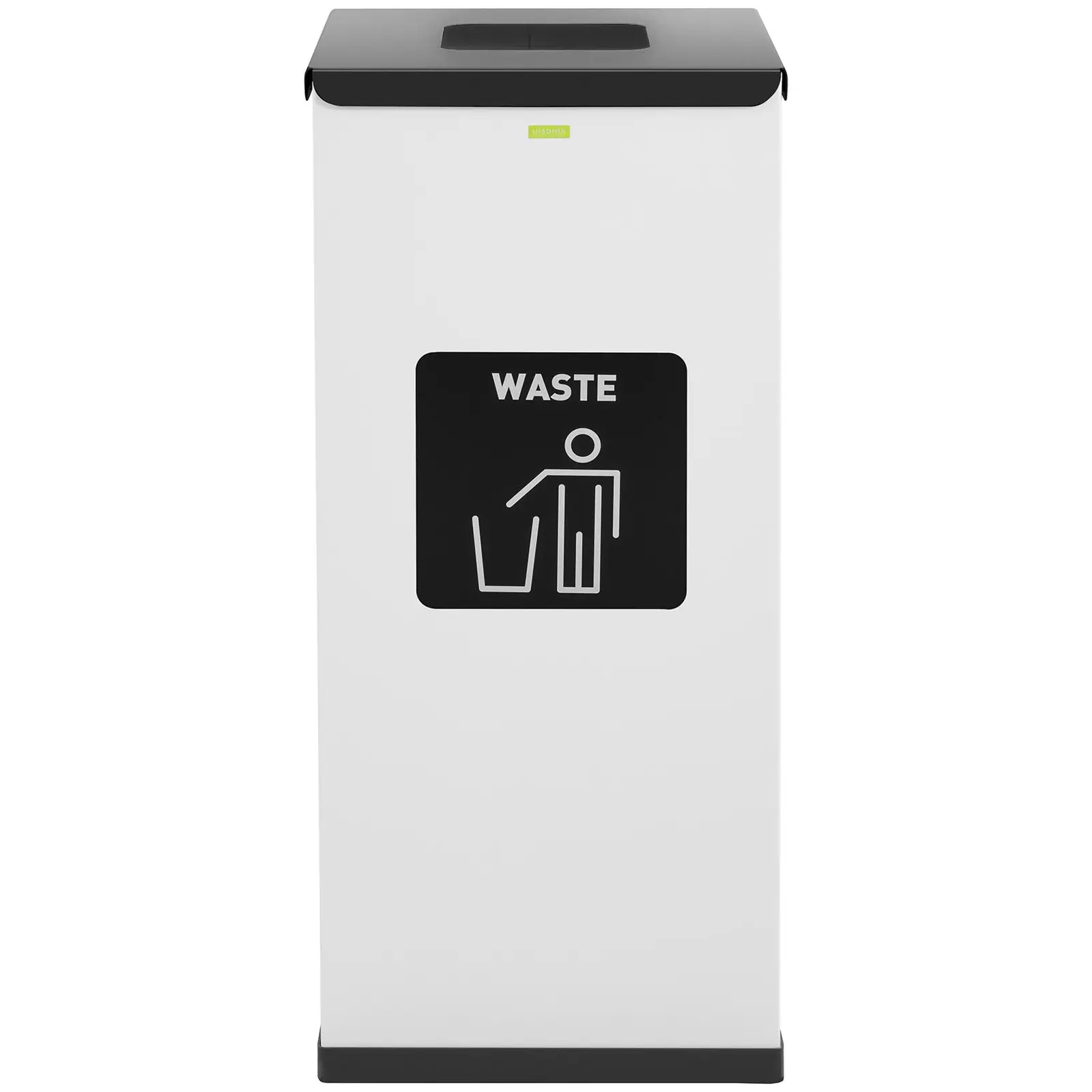 Odpadkový koš - 60 l - bílý - piktogram směsného odpadu