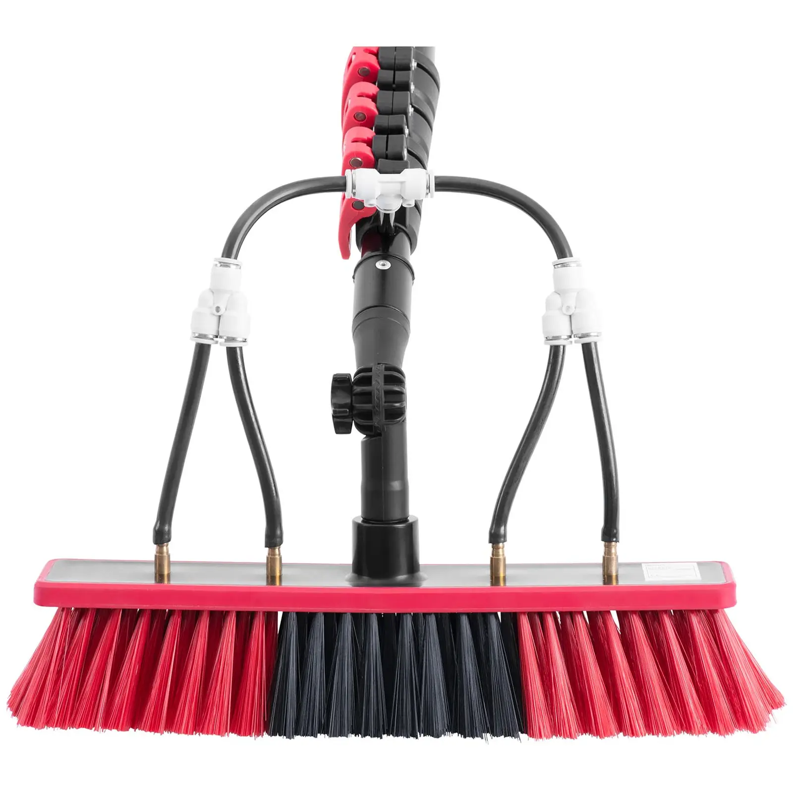 Teleskopický mycí kartáč - s přípojkou na vodu - pro solární panely a okna - 1750 - 7200 mm (Šířka kartáče: 35 cm)