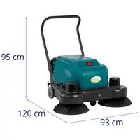 Industrial Floor Sweeper - cordless - 4800 m²/h - 52 cm brush width
