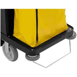 Upratovací vozík - uzamykateľný - 250 kg - 6 políc - 2 nylonové vrecká