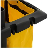 Cleaning Trolley - lockable - 250 kg - 4 shelves - 2 nylon bags